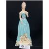 Image 1 : Vintage Edwina Hollywood California Potteries 11" Tall Lady in Blue Dress