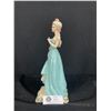 Image 2 : Vintage Edwina Hollywood California Potteries 11" Tall Lady in Blue Dress