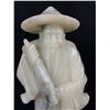 Image 2 : Vintage Heavy Carved Soapstone Asian  Man Figure- Approx 10" T