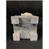 Image 8 : Vintage Heavy Carved Soapstone Asian  Man Figure- Approx 10" T