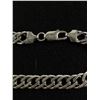 Image 2 : Large 925 Sterling Silver, Italy Solid Link Bracelet 7 1/2 inches