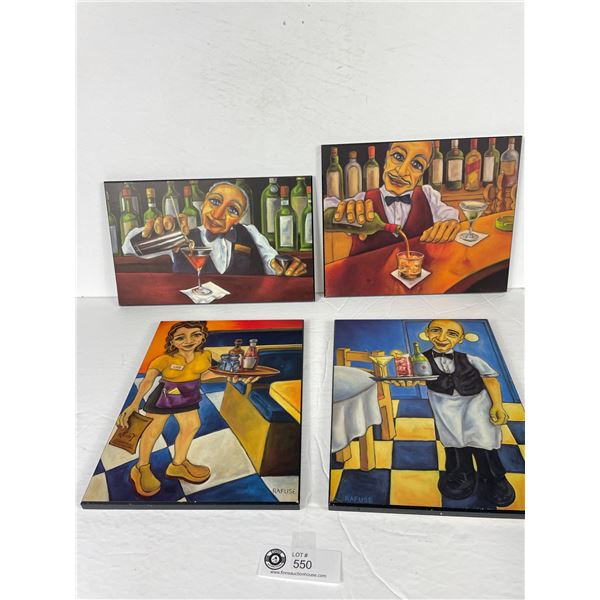 4 Artist Plaques by Will Rafuse