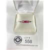 Image 1 : New With Tags 925 Sterling Silver Ring with Ruby. 1.15ct Size 7