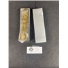 Image 3 : Brand New Gold Colored Stiletto Folding Knife in Box