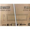 Image 2 : KENNEDY FIREPLACES EF-WM502 42" BLACK ELECTRIC WALL MOUNTED FIREPLACE