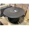Image 1 : PARAMOUNT BLACK CAST ALUMINUM 40" ROUND PROPANE OUTDOOR FIRE TABLE