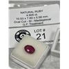 Image 2 : Natural Ruby 4.905ct. 10.53 x 7.80 x 5.58mm Oval Cut-SI-Madagascar G.F-Treatment