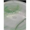 Image 8 : Pair of Vintage 1930's Slag Glass Vases with Embossed Floral Design