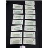 Image 2 : Lot of 14 1973 Canadian $1 Bank Notes