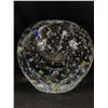 Image 2 : Gorgeous Clear Controlled Bubbles Vase w/Paperweight