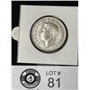 Image 2 : 1950 Canadian Silver 50 Cent Coin in Holder