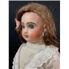 Image 8 : Antique Tete Jumeau Doll Circa 1890. Bisque Socket Head. Large Blue Glass Eyes. 16.5" Tall