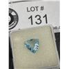 Image 2 : Natural Sky Blue topaz 2.09 Ct. 8.90 x8.80 x 3.83mm Trillion Cut-Loupe Clean- Brazil