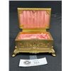 Image 2 : Antique Guilded Metal Victorian Jewelry Box