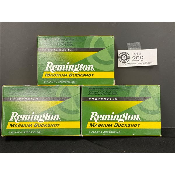 3 Boxes of Remmington Buckshot 12 Gauge 3 Length Buckshot NO SHIPPING  PAL Required