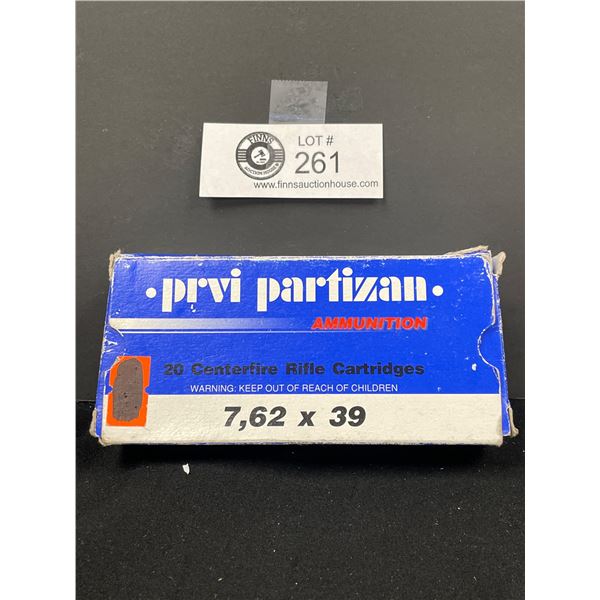 1 Box Prvi Partizan Ammunition NO SHIPPING  PAL Required