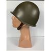 Image 2 : Vintage US Army Military Helmet with Liner and Chin Strap