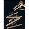Image 2 : 17 Wooden Clothes & Trouser Hangers5 Advertising Hangars: Eaton's Fur Storage,Simpsons & Baribocraft