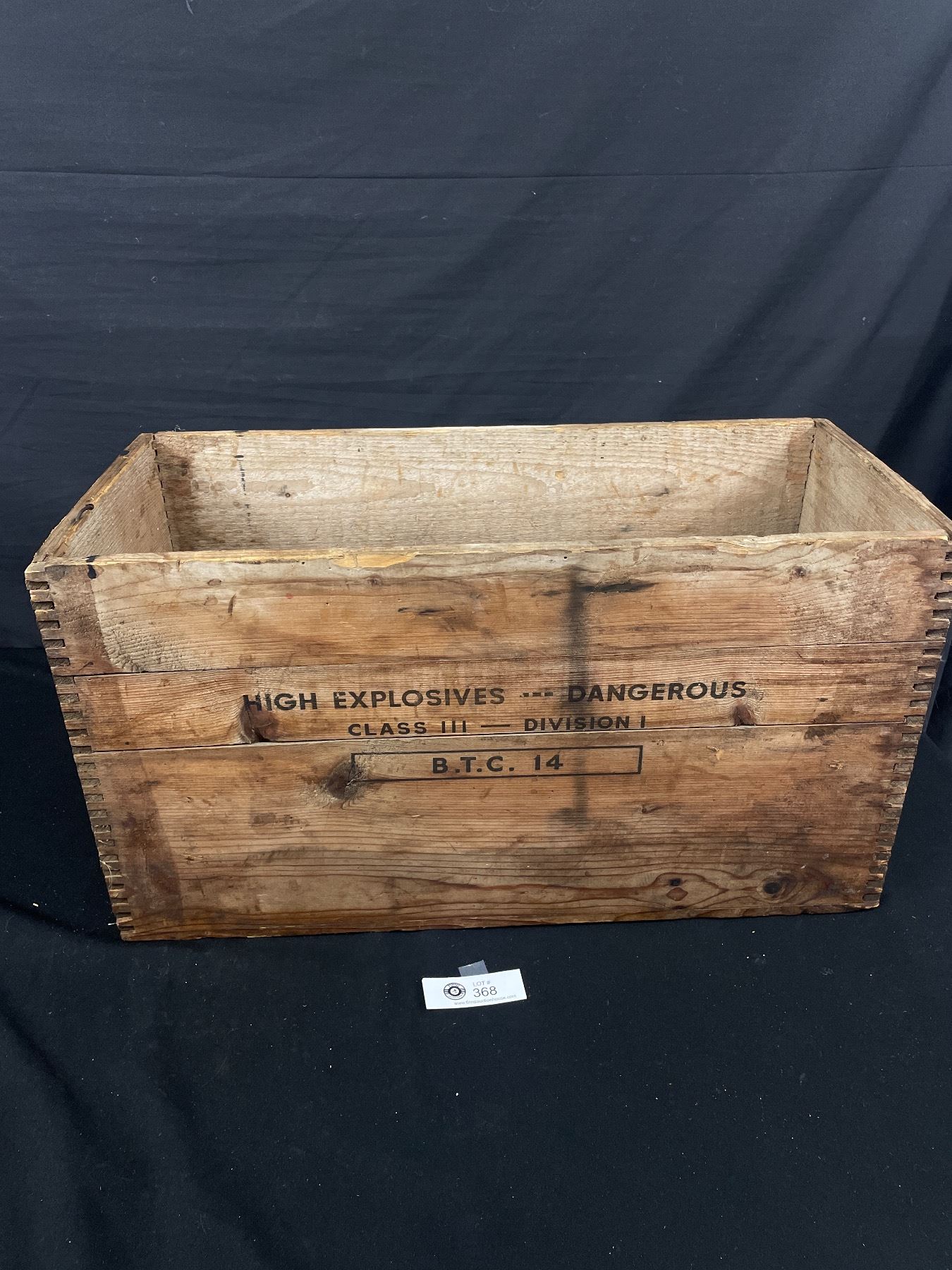 Antique 50lb Polar Stumping Powder ( Explosive) Crate. Beautiful Finger ...