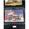 Image 2 : Lot of 2 Coca Cola Trays with Older Cars On Them