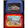 Image 2 : Lot of 3 Coca Cola Trays with Older Cars On Them