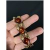 Image 2 : Signed " Caro" 1950's Faux Amber Bracelet