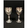 Image 2 : Vintage Pair of Burke & Wallace Silver Plated Wedding Toasting Wine Goblets. Engravable With Box.( B