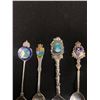 Image 2 : Lot of 4 Sterling Silver Souvenir Spoons