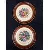 Image 2 : Nice Little Home Décor Lot. 2 Framed Cross Stitch Flower Pics, Copper Pot Etc