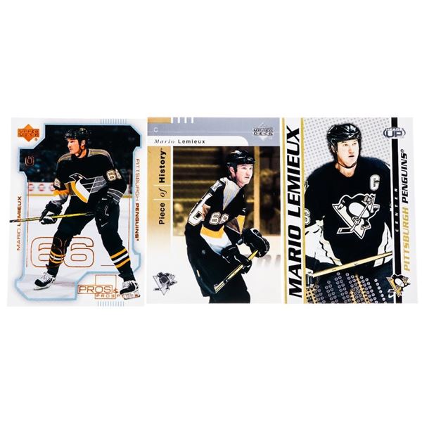 Group 3 Mario Lemieux Collector Cards