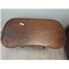 Image 2 : Curved Wooden Side Table  33" x 16" x 27"H