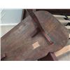 Image 8 : Curved Wooden Side Table  33" x 16" x 27"H