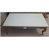 Image 1 : Wooden Coffee Table w/ Cabriole Legs 29" x 50" x 17"H