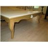 Image 2 : Wooden Coffee Table w/ Cabriole Legs 29" x 50" x 17"H
