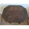 Image 2 : Antique Wooden Octagonal Side Table 19" x 15" x 28"H
