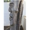 Image 8 : Tall Carved Wooden Tiki Totem Outdoor Décor 33" Diameter x 100"H