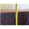 Image 23 : Carved Wooden Sideboard w/ Lift-Top & Two Lower Cabinet Doors 51" x 19" x 42"H