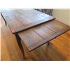 Image 6 : Vintage Wooden Dining Table w/ Cabriole Legs, Pull Out Extension & Drawer 78"x32"x30"H