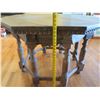Image 18 : Antique Wooden Octagonal Table w/ Carved Accents 49" x 49" x 30"