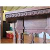 Image 9 : Antique Wooden Octagonal Table w/ Carved Accents 49" x 49" x 30"