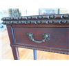 Image 14 : Vintage Wooden Desk w/ 2 Drawers & Carved Details 36" x 17" x 29"H (damaged)