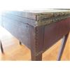 Image 8 : Vintage Wooden Desk w/ 2 Drawers & Carved Details 36" x 17" x 29"H (damaged)