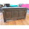 Image 8 : Wooden Chest w/ Carved Details & Hinged Top Lid 46" x 20" x 25"