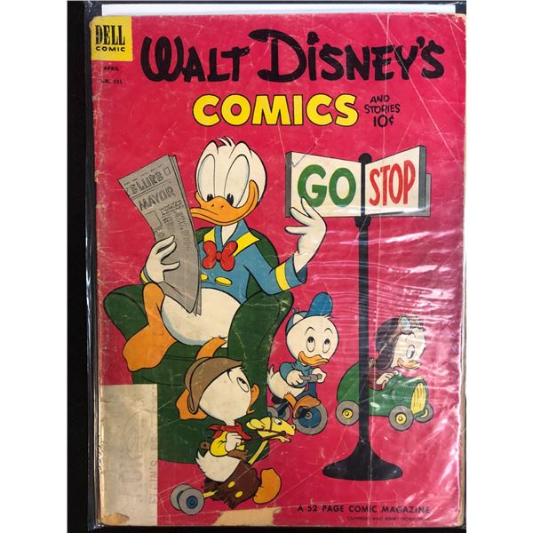 DELL COMICS WALT DISNEY NO.151 1958