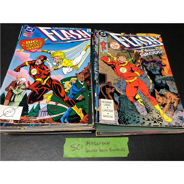 50 ASSORTED SUPER HERO COMIC BOOK LOT