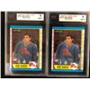 Image 1 : JOE SAKIC GRADED ROOKIE CARD LOT (KSA 9)