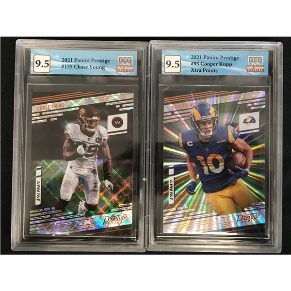 NFL HIGH GRADE ROOKIE CARD LOT (GCG 9.5)