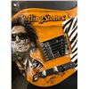 Image 1 : KEITH RICHARDS SIGNED AND SHADOW BOXED FENDER GUITAR 1/1 PORTRAIT PAINT JOB (PSA LOA)