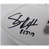 Image 2 : Seahawks Steve Largent Authentic Signed White Panel Logo Football (Beckett)