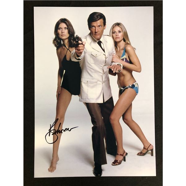 ROGER MOORE SIGNED JAMES BOND 8 X 10 (RA COA)